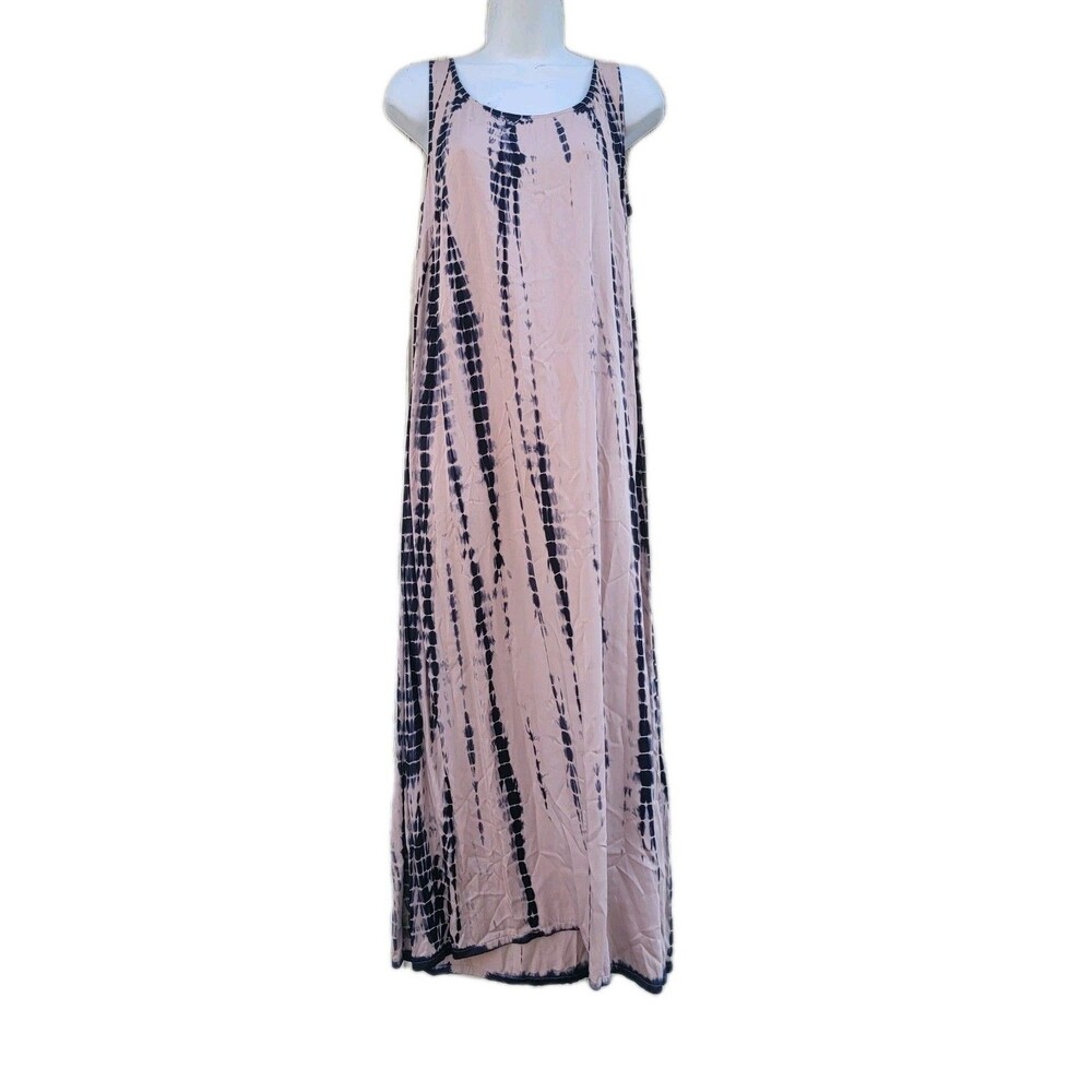 Pure Jill Ecovero Shibori Tie Dye Midi Dress Women’s Size XS Beachy  Coastal